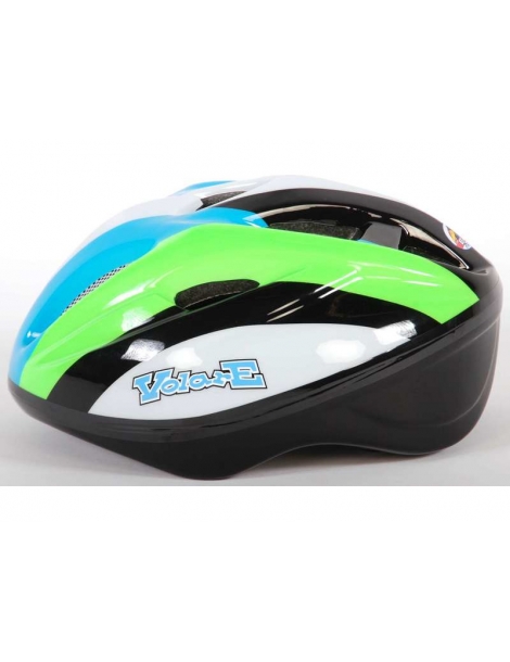 Volare - vaikiškas šalmas Deluxe 51-55cm Green White Black