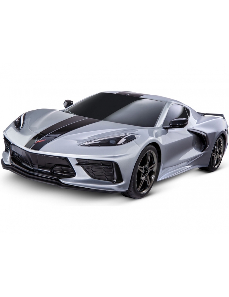 Automodelis Traxxas Chevrolet Corvette Stingray 1:10 RTR (sidabrinė)