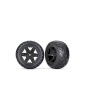 6768 - Traxxas ratai 2.8", RXT black wheels, Anaconda tires (2WD rear) (2)
