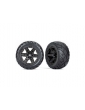 Traxxas ratai 2.8", RXT black wheels, Anaconda tires (4WD front/rear, 2WD front) (2)