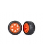 Traxxas ratai 2.8", RXT orange wheels, Anaconda tires (4WD front/rear, 2WD front) (2)