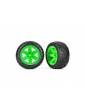 Traxxas ratai 2.8", RXT green wheels, Anaconda tires (4WD front/rear, 2WD front) (2)