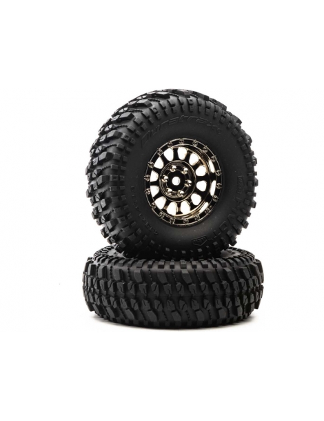 Duratrax Class 1 Deep Woods CR C3 Mntd 1.9" Blk/Chr (2)