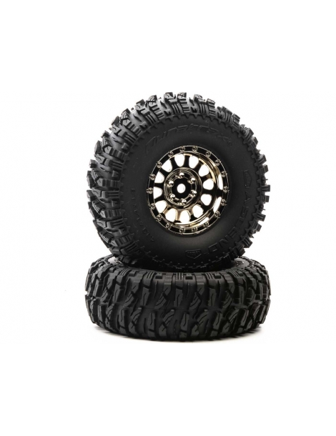 Duratrax Class 1 Ascend CR C3 1.9" Blk/Chr (2)