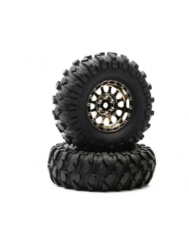 Duratrax Class 1 Showdown CR C3 Mntd 1.9" Blk/Chr (2)