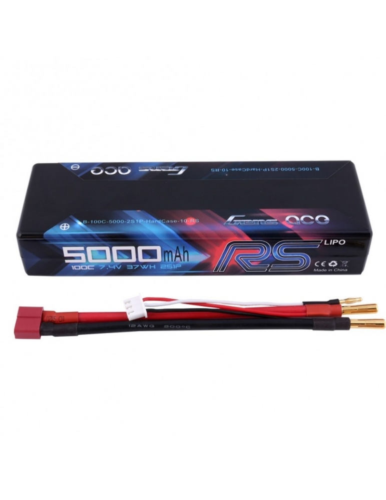 Gens ace 5000mAh 2S1P 7.4V 100C HardCase akumuliatorius