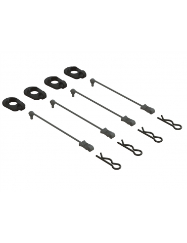 Arrma body clip laikikliai 1/5 skalės (Juoda)