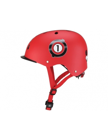 Šalmas Globber - Children's Elite Lights New Red Racing XS/S