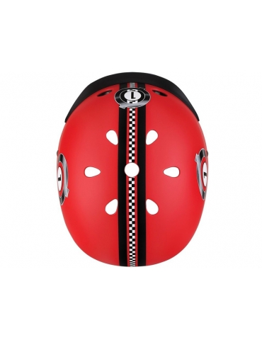 Šalmas Globber - Children's Elite Lights New Red Racing XS/S