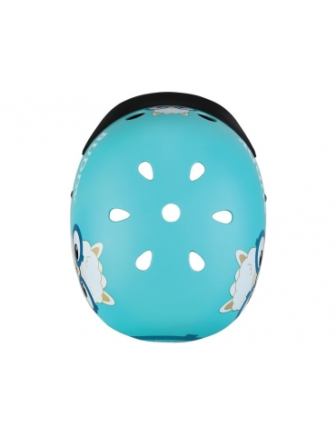 Šalmas Globber - Children's Elite Lights Sky Blue Buddy XS/S