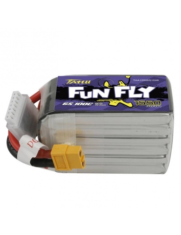 Akumuliatorius Tattu Funfly 1550mAh 22.2V 100C 6S1P XT60