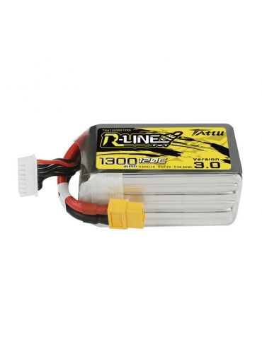 Akumuliatorius Tattu R-Line Version 3.0 1300mAh 22,2V 120C 6S1P XT60