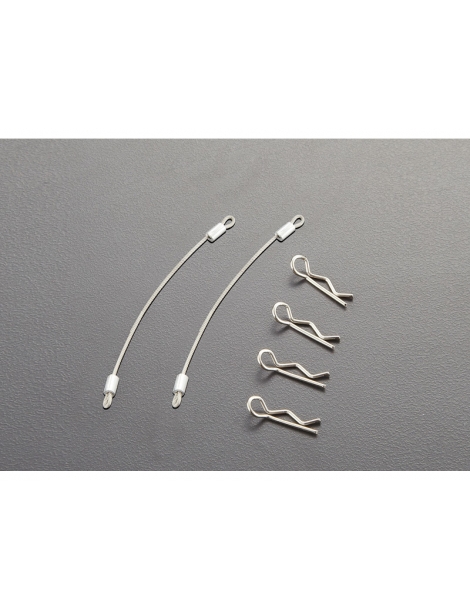 Killerbody Body Clips (4pcs.) with Metal cord 80mm (2pcs)