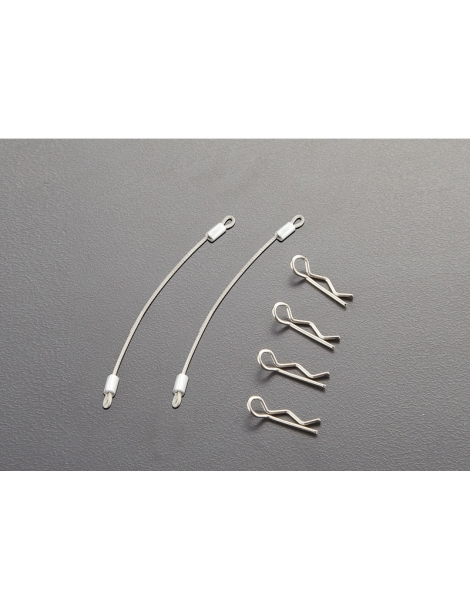 Killerbody Body Clips (4pcs.) with Metal cord 80mm (2pcs)