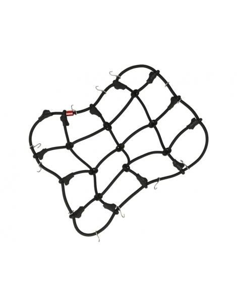 Robitronic luggage net with hooks 15x12cm black
