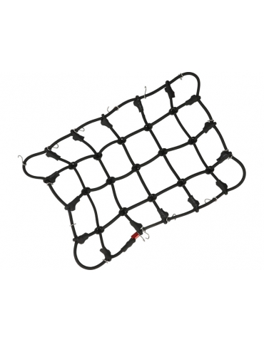 Robitronic luggage net with hooks 19x12cm black