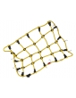 Robitronic luggage net with hooks 19x12cm yellow