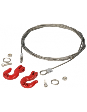 Robitronic wire rope with heavy duty hooks