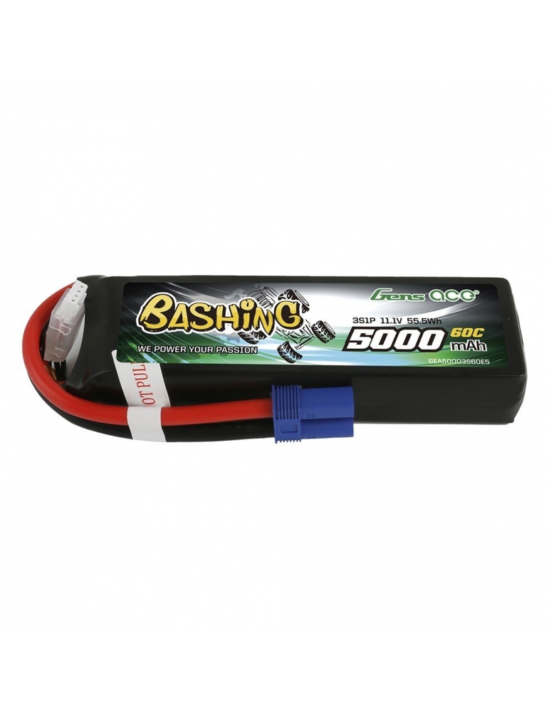 Akumuliatorius Gens Ace TATTU - 5000mAh 11.1V 60C BASHING EC5