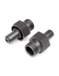 102156 - 24mm FRONT HEX HUB (GUNMETAL/2pcs)
