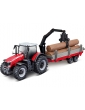 Bburago Massey Ferguson 8740S with wood