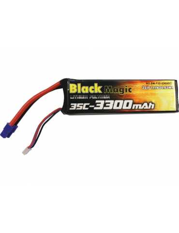 Black Magic LiPol 11.1V 3300mAh 35C EC3