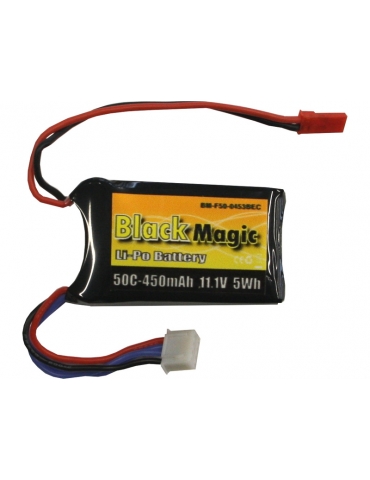 Black Magic LiPol 11.1V 450mAh 50C JST