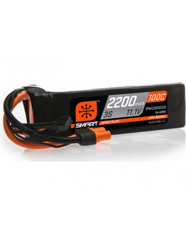 Spektrum Smart LiPo 11.1V 2200mAh 100C IC3