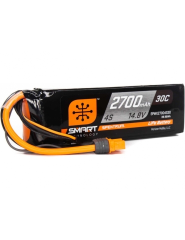 2700mAh 4S 14.8V Smart LiPo Battery 30C IC3
