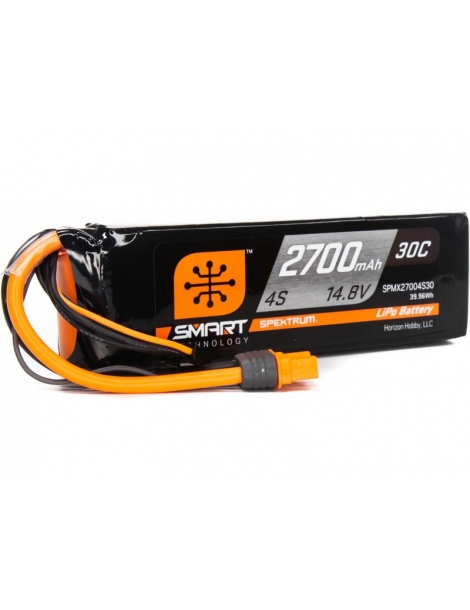 2700mAh 4S 14.8V Smart LiPo Battery 30C IC3