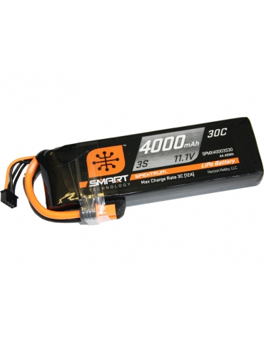 4000mAh 3S 11.1V Smart LiPo Battery 30C IC3