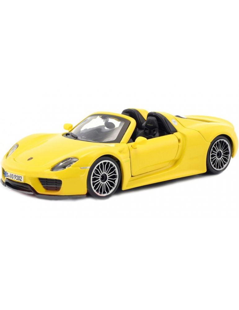Bburago Plus Porsche 918 Spyder 1:24 yelow