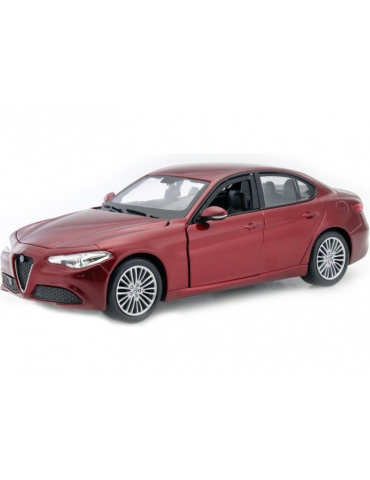 Bburago Alfa Romeo Giulia 2016 1:24 červen metal za