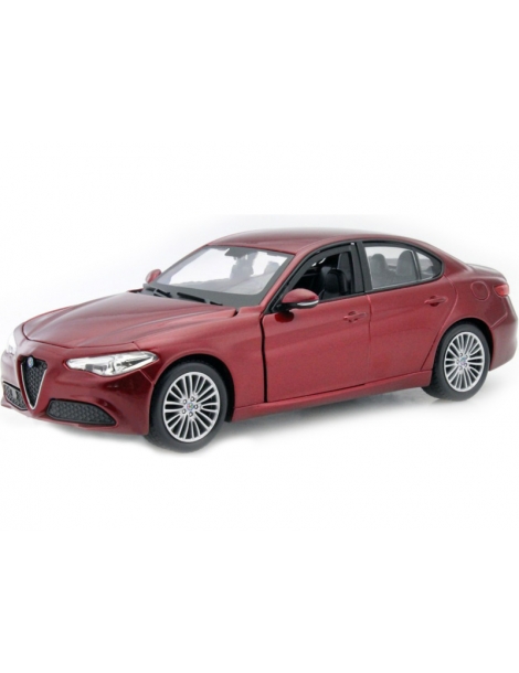Bburago Alfa Romeo Giulia 2016 1:24 červen metal za