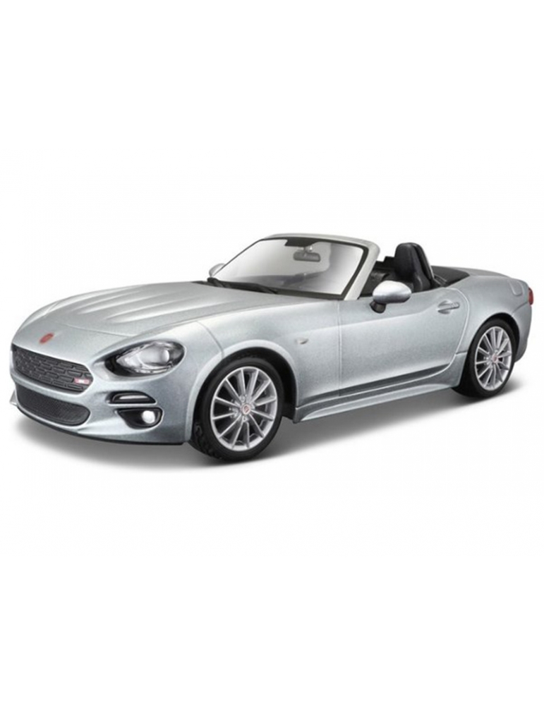 Bburago Plus Fiat 124 Spider 1:24 silver metallic