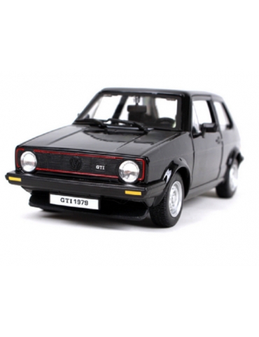 Modeliukas Volkswagen Golf MK1 GTI 1:24 juodos spalvos Bburago – CyborgShop