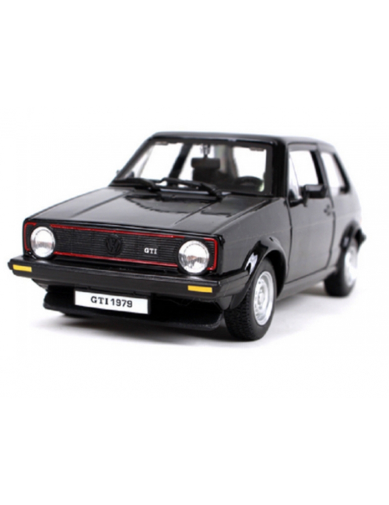 Modeliukas Volkswagen Golf MK1 GTI 1:24 juodos spalvos Bburago – CyborgShop