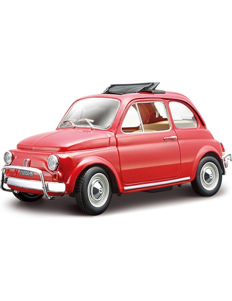 Bburago 1:24 Fiat 500L 1968 red