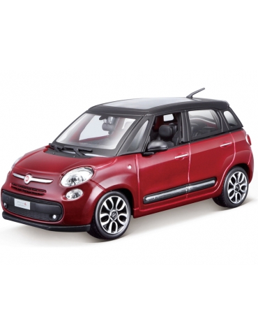 Bburago 1:24 Fiat 500L metallic red