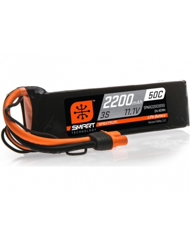 Akumuliatorius Spektrum Smart LiPo 11.1V 2200mAh 50C IC3