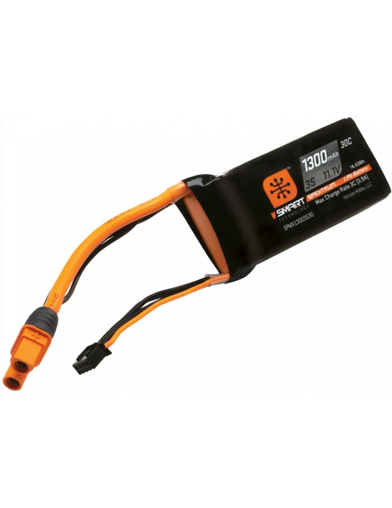 Akumuliatorius Spektrum Smart LiPo 11.1V 1300mAh 30C IC3