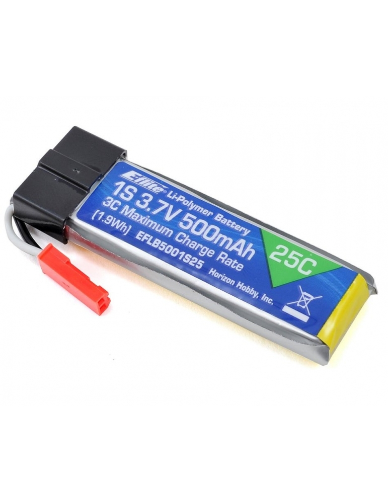 E-flite LiPo Battery 3.7V 500mAh 25C JST
