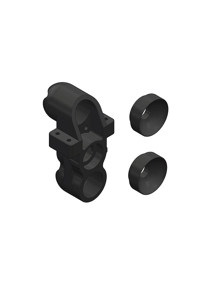 Team Corally - steering block - pillow ball cup (2) front - composite - 1set