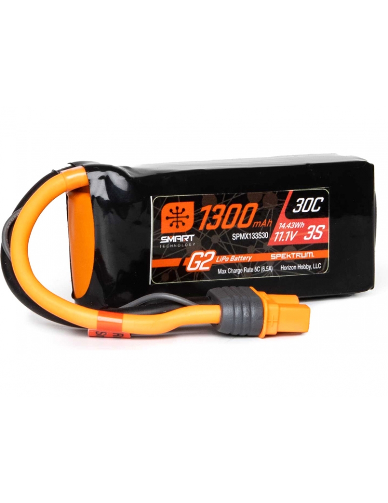 Akumuliatorius Spektrum Smart G2 LiPo 11.1V 1300mAh 30C IC3
