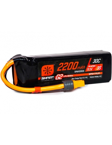 Akumuliatorius Spektrum Smart G2 LiPo 11.1V 2200mAh 30C IC3