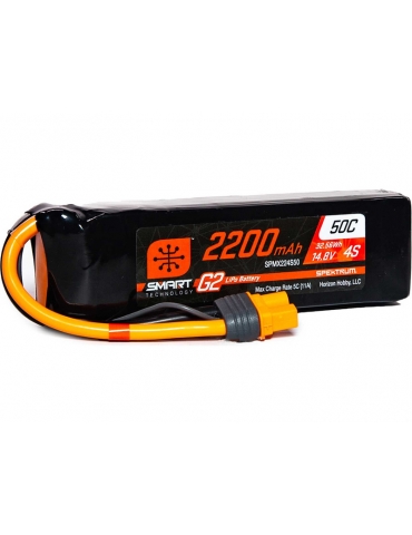 Akumuliatorius Spektrum Smart G2 LiPo 14.8V 2200mAh 50C IC3