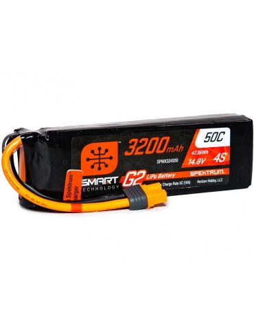 Akumuliatorius Spektrum Smart G2 LiPo 14.8V 3200mAh 50C IC3