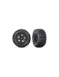 Traxxas Tires & wheels 2.8", black wheels, Sledgehammer tires (rear) (2)