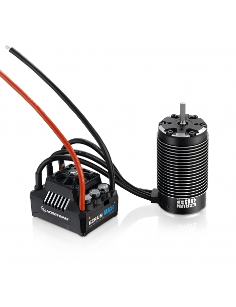 Hobbywing Combo EZRUN MAX6 ESC 5687-1100KV Motor (Black)