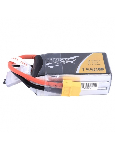 Akumuliatorius Tattu 1550mAh 11.1V 45C 3S1P Lipo
